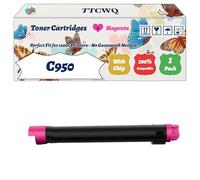 Compatible for Lexmark C950 Toner Cartridges Work for Lexmark X952DE X952DTE X954 X954DTE X954DE X955DE X950DHE X950DE X950 C950DE Printers (1 Pack Magenta)