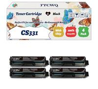 Compatible for Lexmark CS331 Toner Cartridge Work for Lexmark CS331 CX331 Printers, with Chip, High Yield 4500 Pages, High-Definition Printing (4 Pack Black)
