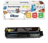 Compatible for Lexmark CS331 Toner Cartridge Work for Lexmark CS331 CX331 Printers, with Chip, High Yield 4500 Pages, High-Definition Printing (1 Pack Yellow)