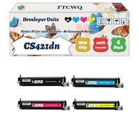 Compatible for Lexmark CS421dn Developer Units Work for Lexmark C2325dw MC2640adwe Printers, with Chip, High Yield 125000 Pages, High-Definition Printing (4-Pack BK/C/M/Y)
