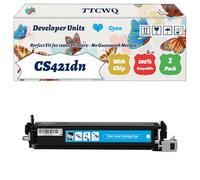 Compatible for Lexmark CS421dn Developer Units Work for Lexmark C2325dw MC2640adwe Printers, with Chip, High Yield 125000 Pages, High-Definition Printing (1 Pack Cyan)