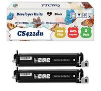 Compatible for Lexmark CS421dn Developer Units Work for Lexmark C2325dw MC2640adwe Printers, with Chip, High Yield 125000 Pages, High-Definition Printing (2 Pack Black)