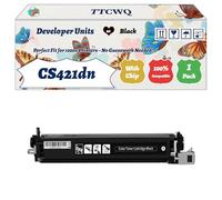 Compatible for Lexmark CS421dn Developer Units Work for Lexmark CS421dn CS521dn CX421adn Printers, with Chip, High Yield 125000 Pages, High-Definition Printing (1 Pack Black)