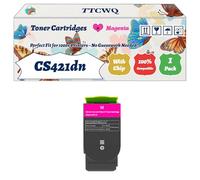 Compatible for Lexmark CS421dn Toner Cartridges Work for Lexmark CS421dn CS521dn CS622de CX421adn Printers, with Chip, High Yield 9500 Pages, High-Definition Printing (1 Pack Magenta)