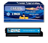 Compatible for Lexmark CS431 Toner Cartridge, Work for Lexmark CS431 CX431 Printers, Toner Cartridge 20N20K0 20N20M0 20N20C0 20N20Y0 (1 Pack Cyan)