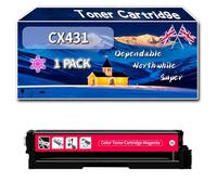 Compatible for Lexmark CS431 Toner Cartridge, Work for Lexmark CS431 CX431 Printers, Toner Cartridge 20N20K0 20N20M0 20N20C0 20N20Y0 (1 Pack Magenta)