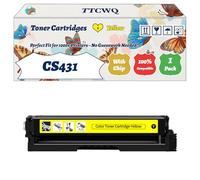 Compatible for Lexmark CS431 Toner Cartridges Work for Lexmark CS331dw CS431dw CX331adw CX431adw Printers, with Chip, High Yield 2500 Pages, High-Definition Printing (1 Pack Yellow)