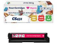 Compatible for Lexmark CS431 Toner Cartridges Work for Lexmark CS331dw CS431dw CX331adw CX431adw Printers, with Chip, High Yield 5500 Pages, High-Definition Printing (1 Pack Magenta)
