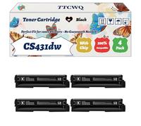 Compatible for Lexmark CS431dw Toner Cartridge Work for Lexmark CS331dw CS431dw CX331adw CX431adw Printers, with Chip, High Yield 4500 Pages, High-Definition Printing (4 Pack Black)