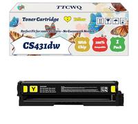 Compatible for Lexmark CS431dw Toner Cartridge Work for Lexmark CS331dw CS431dw CX331adw CX431adw Printers, with Chip, High Yield 4500 Pages, High-Definition Printing (1 Pack Yellow)