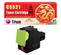 Compatible for Lexmark CS521 CS421 CS521 CS622 CX421 CX522 CX622 CX625 Toner Cartridge Printers, With Chip Large Capacity 8500 Pages (1 Pack Magenta)
