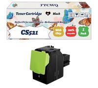 Compatible for Lexmark CS521 Toner Cartridge Work for Lexmark CS421 CS521 CS622 CX421 CX522 CX622 CX625 Printers, with Chip, High Yield 8500 Pages, High-Definition Printing (1 Pack Black)