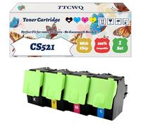 Compatible for Lexmark CS521 Toner Cartridge Work for Lexmark CS421 CS521 CS622 CX421 CX522 CX622 CX625 Printers, with Chip, High Yield 8500 Pages, High-Definition Printing (4-Pack BK/C/M/Y)