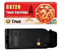 Compatible for Lexmark CS720 CS720 CS725 CX725 Toner Cartridge Printers, With Chip Large Capacity 3000 Pages (1 Pack Yellow)
