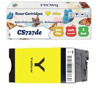 Compatible for Lexmark CS727de Toner Cartridges Work for Lexmark CS727de CS728de CX727de Printers, with Chip, High Yield 13000 Pages, High-Definition Printing (1 Pack Yellow)