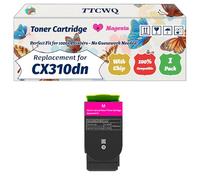 Compatible for Lexmark CX310dn Toner Cartridge Work for Lexmark CX310dn CX410de CX410dte CX410e CX510de CX510dhe Printers (1 Pack Magenta)