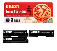 Compatible for Lexmark CX431 CS431 CX431 Toner Cartridge Printers, With Chip Large Capacity 1500 Pages (3 Pack Black)