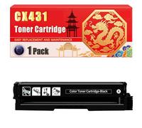 Compatible for Lexmark CX431 CS431 CX431 Toner Cartridge Printers, With Chip Large Capacity 1500 Pages (1 Pack Black)