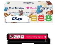 Compatible for Lexmark CX431 Toner Cartridge Work for Lexmark CS431 CX431 Printers, with Chip, High Yield 1500 Pages, High-Definition Printing (1 Pack Magenta)