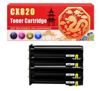 Compatible for Lexmark CX820 CX820 Toner Cartridge Printers, With Chip Large Capacity 8000 Pages (4-Pack BK/C/M/Y)