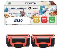 Compatible for Lexmark E120 Toner Cartridges Work for Lexmark E120 E120n Printers, with Chip, High Yield 3000 Pages, High-Definition Printing (2-Pack Black)
