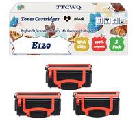 Compatible for Lexmark E120 Toner Cartridges Work for Lexmark E120 E120n Printers, with Chip, High Yield 3000 Pages, High-Definition Printing (3 Pack Black)