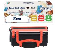 Compatible for Lexmark E120 Toner Cartridges Work for Lexmark E120 E120n Printers, with Chip, High Yield 3000 Pages, High-Definition Printing (1 Pack Black)