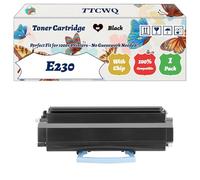 Compatible for Lexmark E230 Toner Cartridge Work for Lexmark E342tn Optra E232 Optra E330 Optra E332 T240 Printers, with Chip, High Yield 2500 Pages, High-Definition Printing (1 Pack Black)