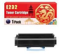 Compatible for Lexmark E232 E232 E240 E330 E332 E340 E342 Toner Cartridge Printers, With Chip Large Capacity 2500 Pages (1 Pack Black)