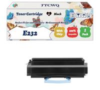Compatible for Lexmark E232 Toner Cartridge Work for Lexmark E232 E240 E330 E332 E340 E342 Printers, with Chip, High Yield 2500 Pages, High-Definition Printing (1 Pack Black)