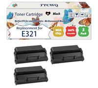 Compatible for Lexmark E321 Toner Cartridge Work for Lexmark E321 E323t E323tn Optra E321 Optra E323 Optra Printers (3 Pack Black)