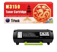 Compatible for Lexmark M3150 M3150 XM3150 Toner Cartridge Printers, With Chip Large Capacity 16000 Pages (1 Pack Black)