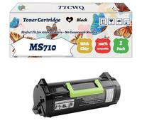 Compatible for Lexmark MS710 Toner Cartridge Work for Lexmark MS710dn MS810de MS810dn MS810dtn MS810n MS811dn Printers, with Chip, High Yield 25000 Pages, High-Definition Printing (1 Pack Black)