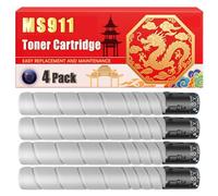 Compatible for Lexmark MS911 MS911 Toner Cartridge Printers, With Chip Large Capacity 32500 Pages (4 Pack Black)
