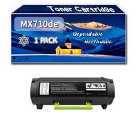 Compatible for Lexmark MX710de Toner Cartridge, Work for Lexmark MX711de MX710de MX710dhe MX711dhe MX810dfe MX810dme Printers, Toner Cartridge 62D2H0E (1 Pack Black)
