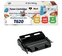 Compatible for Lexmark T620 Toner Cartridge Work for Lexmark T620 T622 X620 Printers, with Chip, High Yield 30000 Pages, High-Definition Printing (1 Pack Black)