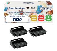 Compatible for Lexmark T620 Toner Cartridge Work for Lexmark T620 T622 X620 Printers, with Chip, High Yield 30000 Pages, High-Definition Printing (3 Pack Black)