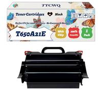 Compatible for Lexmark T650A21E Toner Cartridges Work for Lexmark T650dn T650dtn T650n T654dn T652dn T652dtn T652n T654dtn Printers (1 Pack Black)