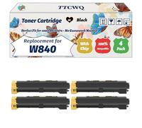 Compatible for Lexmark W840 Toner Cartridge Work for Lexmark W840 Printers, with Chip, High Yield 30000 Pages, High-Definition Printing (4 Pack Black)