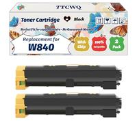 Compatible for Lexmark W840 Toner Cartridge Work for Lexmark W840 Printers, with Chip, High Yield 30000 Pages, High-Definition Printing (2-Pack Black)