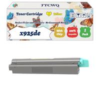Compatible for Lexmark x925de Toner Cartridge Work for Lexmark C925de C925dte X925de Printers, with Chip, High Yield 8500 Pages, High-Definition Printing (1 Pack Yellow)