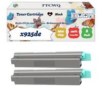 Compatible for Lexmark x925de Toner Cartridge Work for Lexmark C925de C925dte X925de Printers, with Chip, High Yield 8500 Pages, High-Definition Printing (2 Pack Black)
