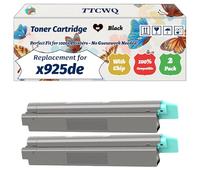 Compatible for Lexmark x925de Toner Cartridge Work for Lexmark C925de C925dte X925de Printers, with Chip, High Yield 8500 Pages, High-Definition Printing (2 Pack Black)