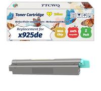 Compatible for Lexmark x925de Toner Cartridge Work for Lexmark C925de C925dte X925de Printers, with Chip, High Yield 8500 Pages, High-Definition Printing (1 Pack Yellow)