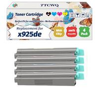 Compatible for Lexmark x925de Toner Cartridge Work for Lexmark C925de C925dte X925de Printers, with Chip, High Yield 8500 Pages, High-Definition Printing (4-Pack BK/C/M/Y)