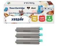 Compatible for Lexmark x925de Toner Cartridge Work for Lexmark C925de C925dte X925de Printers, with Chip, High Yield 8500 Pages, High-Definition Printing (3 Pack Black)