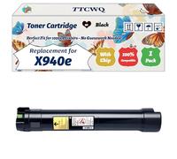 Compatible for Lexmark X940e Toner Cartridge Work for Lexmark X940e X945e Printers, with Chip, High Yield 32000 Pages, High-Definition Printing (1 Pack Black)