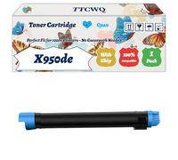 Compatible for Lexmark X950de Toner Cartridge Work for Lexmark X950 X950de X950dhe X952 X952de X954de Printers, with Chip, High Yield 36000 Pages, High-Definition Printing (1 Pack Cyan)