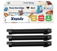 Compatible for Lexmark X950de Toner Cartridge Work for Lexmark X950 X950de X950dhe X952 X952de X954de Printers, with Chip, High Yield 36000 Pages, High-Definition Printing (3 Pack Black)