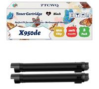 Compatible for Lexmark X950de Toner Cartridge Work for Lexmark X950 X950de X950dhe X952 X952de X954de Printers, with Chip, High Yield 36000 Pages, High-Definition Printing (2 Pack Black)